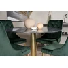 Venture Design Valgomasis stalas ir kėdės rinkinys, Estelle ir aksominis, ø106xA75 cm ir 66x88.5x50 cm, juoda ir žalia