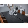 Venture Design Valgomasis stalas ir kėdžių komplektas, Stilingas ištraukiamas stalas ir Polar, 75x195x95 cm ir 53x87x44 cm, Juodas ir Ruda