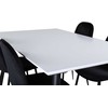 Venture Design Valgomasis stalas, Jimmy, 240x150 cm, Juodas, Valgomasis kėdė, Polar, 88x42.5 cm, Juoda