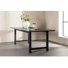 Venture Design Valgomasis stalas, Kiekis, 220x100 cm, Juodas