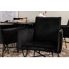 Venture Design Valgomasis stalas, Kopenhaga, 140x74 cm, Juodas / Valgomasis kėdė, Petra, 60x87x57 cm, Juoda