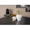 Venture Design Valgomasis stalas, Kopenhaga, ⌀140 cm, Juodas / Kėdė, Limhamn, 54x76x61 cm, Aukso velvetas