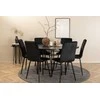 Venture Design Valgomasis stalas, Kopenhaga, 140x74 cm, Juodas + Valgomasis kėdė, Windu Lyx, 49x94x43 cm, Juoda