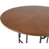 Venture Design Valgomasis stalas, Kopenhaga, ø140 cm, Ruda/Juoda