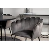 Venture Design Valgomasis stalas, Kopenhaga, ⌀140 cm, Juodas, Kėdė, Limhamn, 54x76 cm, Pilka