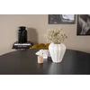 Venture Design Valgomasis stalas, Kopenhaga, ⌀140 cm, Juodas / Kėdė, Limhamn, 54x76x61 cm, Aukso velvetas