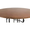 Venture Design Valgomasis stalas, Kopenhaga, ø140 cm, Ruda/Juoda