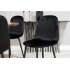 Venture Design Valgomasis stalas, Kopenhaga, ⌀140 cm, Ruda / Valgomasis kėdė, Poliaras, 53.3x88x42.5 cm, Juoda