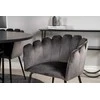 Venture Design Valgomasis stalas, Kopenhaga, ⌀140 cm, Juodas, Kėdė, Limhamn, 54x76 cm, Pilka