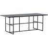 Venture Design Valgomasis stalas, Leif, 200x90 cm, Juodas