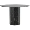 Venture Design Valgomasis stalas, Marbs apvalus, Juodas