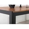 Venture Design Valgomasis stalas, medis, 205x90 cm, juodas