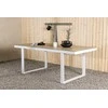 Venture Design Valgomasis stalas, Merlo, 200x90 cm, Balta