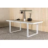 Venture Design Valgomasis stalas, Merlo, 200x90 cm, Balta