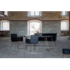 Venture Design Valgomasis stalas, Petra, 75x190x90 cm, Juodas