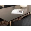 Venture Design Valgomasis stalas, Petra, 190x90 cm, Juodas + Valgomasis kėdė, Arch, 83x48.5 cm, Juoda