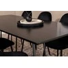 Venture Design Valgomasis stalas, Petra, 190x90 cm, Juodas, Valgomasis kėdė, Polar, 88x42.5 cm, Juoda