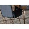 Venture Design Valgomasis stalas, Petra, 75x190x90 cm, Juodas