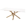 Venture Design Valgomasis stalas, Piazza, 180x90 cm, Balta
