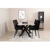 Venture Design Valgomasis stalas, Piazza, 190x90 cm, Pilka + Valgomasis kėdė, Windu Lyx, 49x43 cm, Juoda