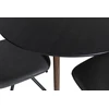 Venture Design Valgomasis stalas, Plaza, 100 cm, Juodas + Valgomasis kėdė, Polar, 54x88x44 cm, Juoda