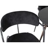 Venture Design Valgomasis stalas, Plaza, 100 cm, Juodas + Kėdė su rankogaliais, Arrow, 61x79x58 cm, Juoda