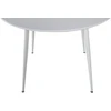 Venture Design Valgomasis stalas, Plaza, 100 cm, Balta