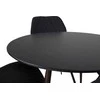 Venture Design Valgomasis stalas, Plaza, 100 cm, Juodas, Valgomasis kėdė, Gemma, 63x90x50 cm, Juoda