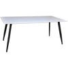 Venture Design Valgomasis stalas, Polar Matbord, 180x90 cm, Balta/Juoda