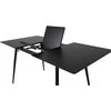 Venture Design Valgomasis stalas, Silar pratęsimas, 75x120x80 cm, Juodas