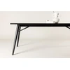 Venture Design Valgomasis stalas, Stilingas Ištraukiamas stalas, 195x95 cm, Juodas