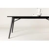 Venture Design Valgomasis stalas, Stilingas Ištraukiamas stalas, 195x95 cm, Juodas
