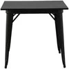 Venture Design Valgomasis stalas, Tempe, 80x80 cm, Juodas
