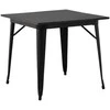 Venture Design Valgomasis stalas, Tempe, 80x80 cm, Juodas