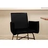 Venture Design Valgomasis stalas, Uno, 200x90 cm, Juodas, Kėdė, Petra, 87x57 cm, Juoda