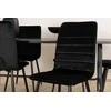 Venture Design Valgomasis stalas, Uno, 200x90 cm, Juodas, Valgomasis kėdė, Windu Lyx, 94x43 cm, Juoda