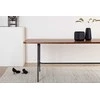Venture Design Valgomasis stalas, Uno, 75x200x90 cm, Juodas/Riešutas