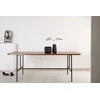 Venture Design Valgomasis stalas, Uno, 75x200x90 cm, Juodas/Riešutas