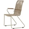 Venture Design Valgomojo kėdė 46x43.5 cm Smėlio spalvos virvė