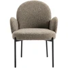 Venture Design Valgomojo kėdė Blom, 2 vnt. komplekte, juodas/rudas audinys