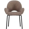 Venture Design Valgomojo kėdė Florensa 50x46x42 cm Ruda aksominė, komplektas 2 vnt