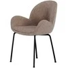 Venture Design Valgomojo kėdė Florensa 50x46x42 cm Ruda aksominė, komplektas 2 vnt