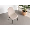 Venture Design Valgomojo kėdžių komplektas (2 vnt.), juoda/šviesiai ruda bouclé