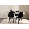 Venture Design Valgomojo komplektas Andy valgomojo stalas su Polar valgomojo kėdė 180x90 cm juoda