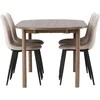 Venture Design Valgomojo komplektas Andy valgomojo stalas ir Polar valgomojo kėdė 180x75 cm Juoda Smėlio spalvos
