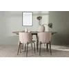 Venture Design Valgomojo komplektas Andy valgomojo stalas ir Modesto valgomojo kėdė 180x75 cm smėlio spalvos MDF