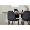Venture Design Valgomojo komplektas Andy valgomojo stalas ir Polar kėdės 180x90x75 cm juodas MDF