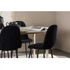 Venture Design Valgomojo komplektas Andy valgomojo stalas su Polar valgomojo kėdė 180x90 cm juoda