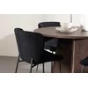 Venture Design Valgomojo komplektas Bootcut stalas su Modesto kėdėmis 110 cm Mocha poliesteris