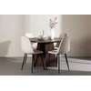 Venture Design Valgomojo komplektas Bootcut stalas su Polar kėdėmis 110 cm Mocha rusvai gelsvas MDF